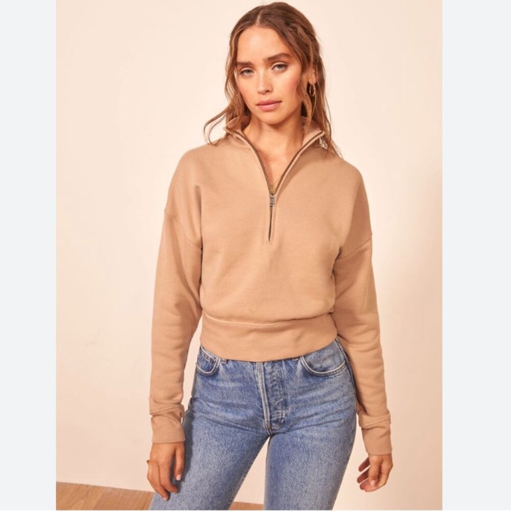 Reformation Jeans Marla Zip Sweatshirt